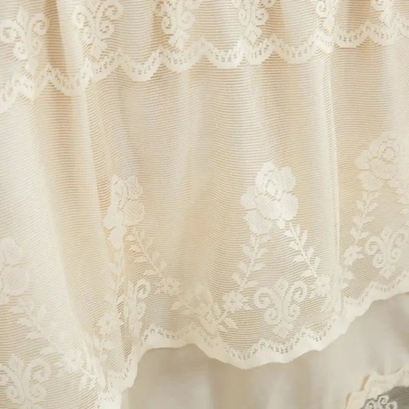 Three-Layer Lace Bed Skirt