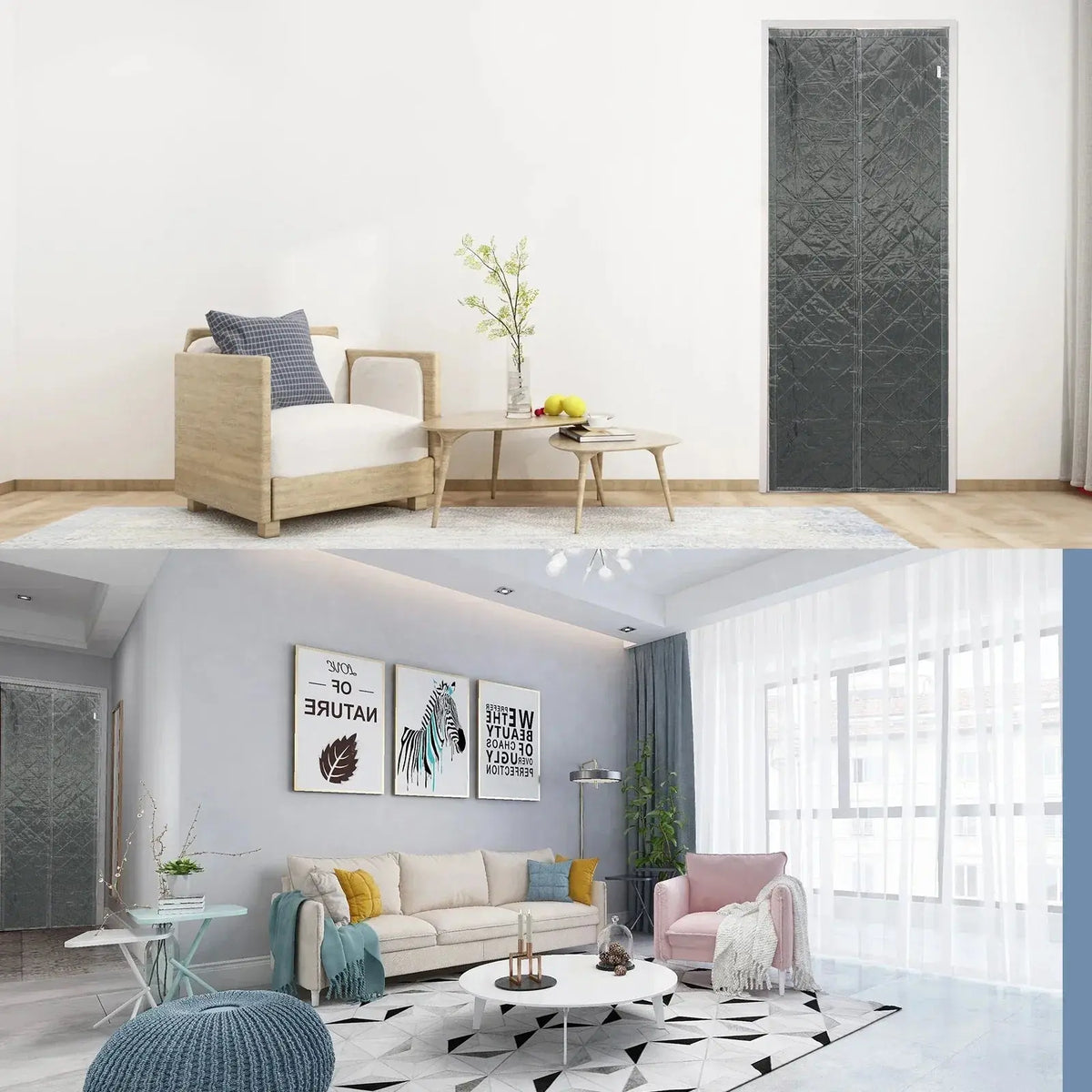 Magnetic Cotton Door Curtain