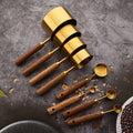 Gold Measuring Cups and Spoons Set