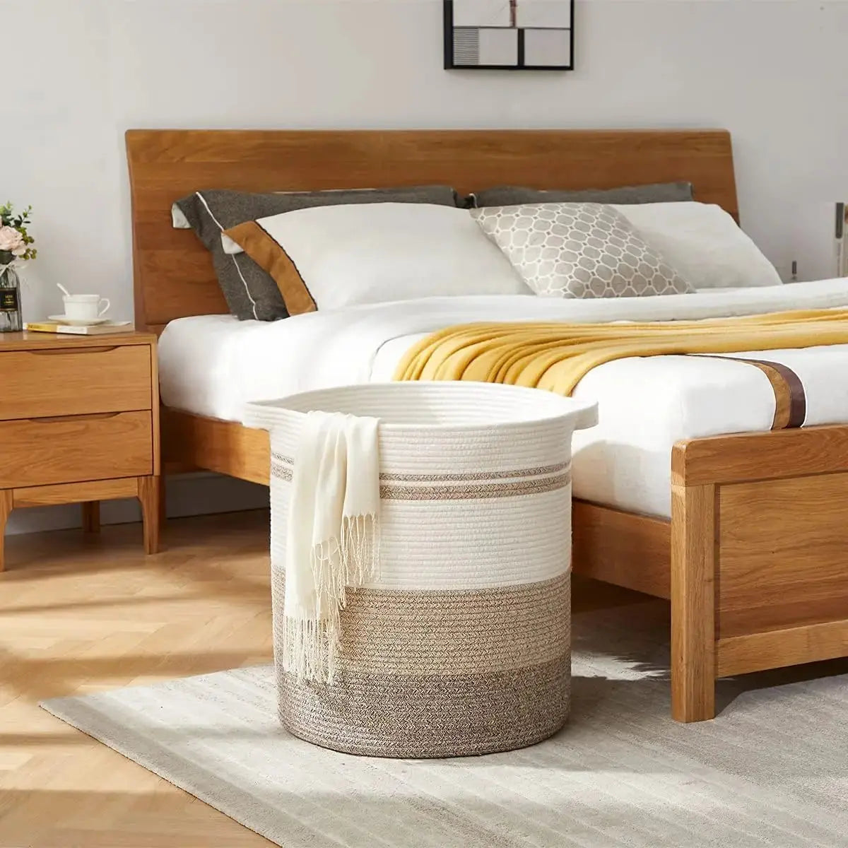 Woven Laundry Storage Basket