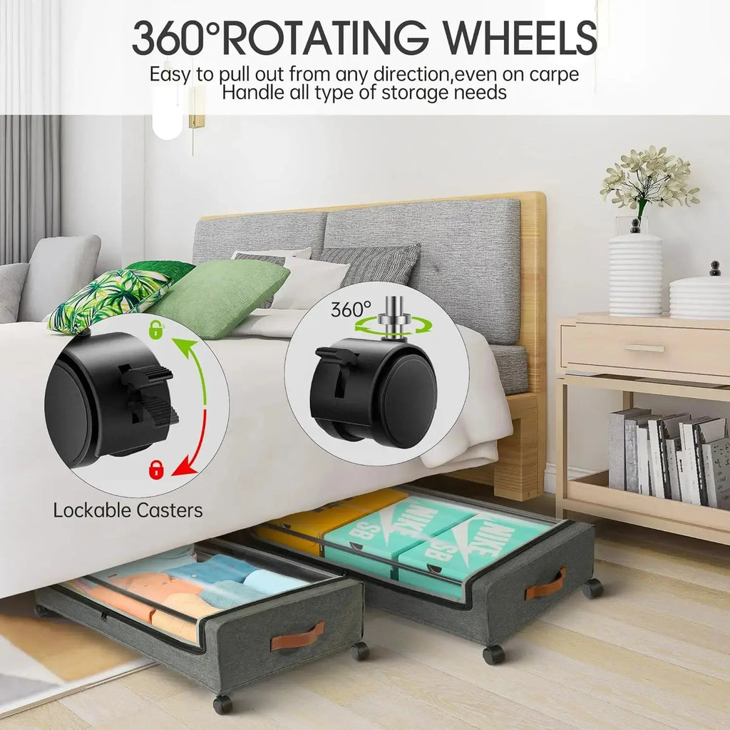 Rolling Underbed Storage Drawer