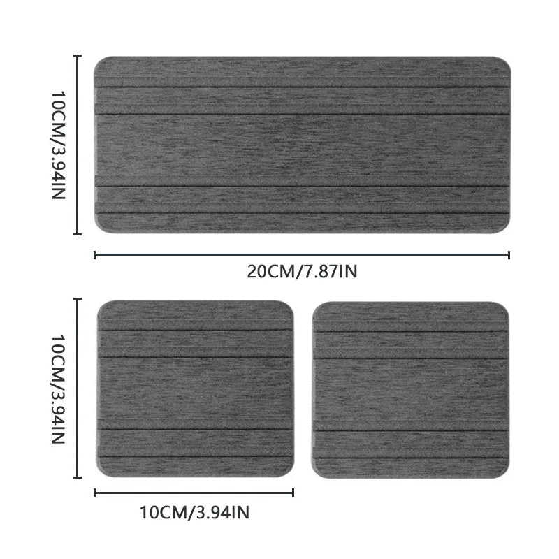 Diatomite Stone Sink Tray (3 Pcs)