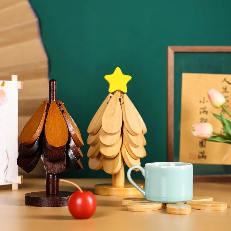 Tree Shaped Heat Resistant Pot Mat (2 Pcs)