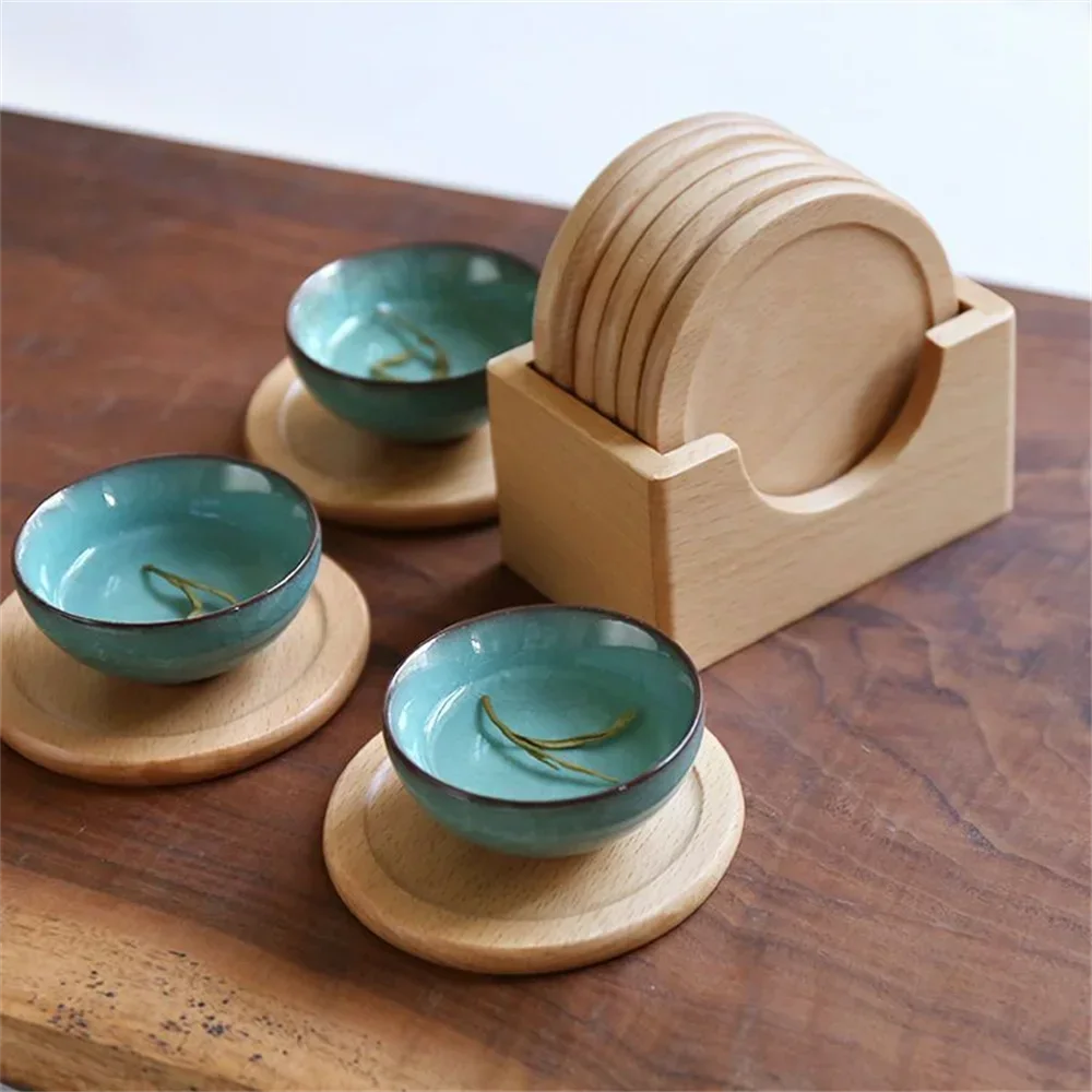 Wooden Coasters (6 pcs)