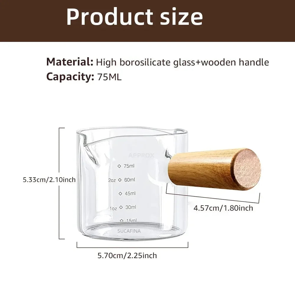 Wooden Handle Measuring Cup