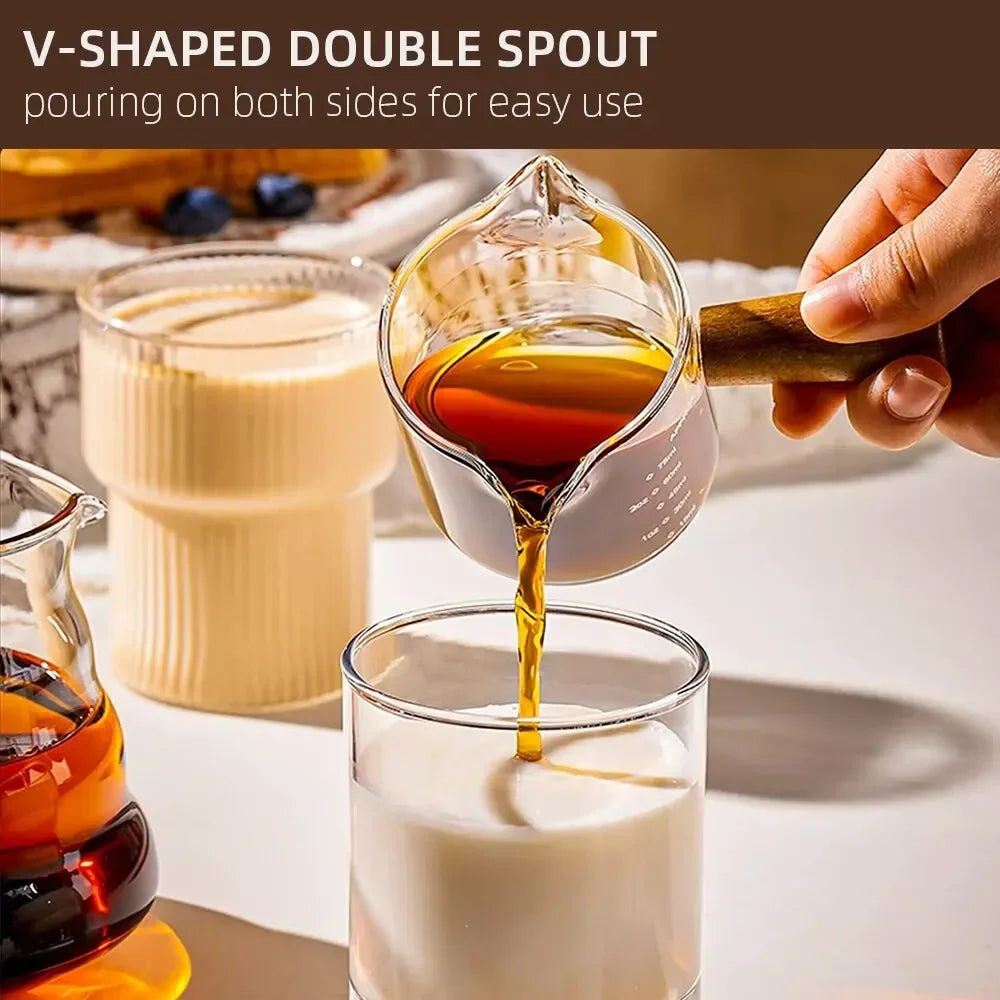 Wooden Handle Measuring Cup