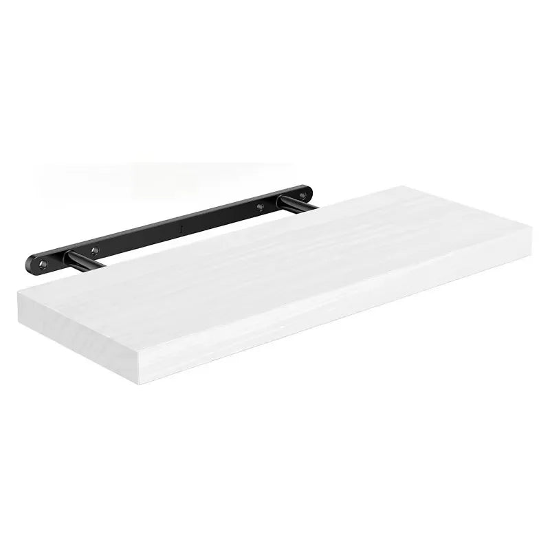 White Wooden Floating Shelf