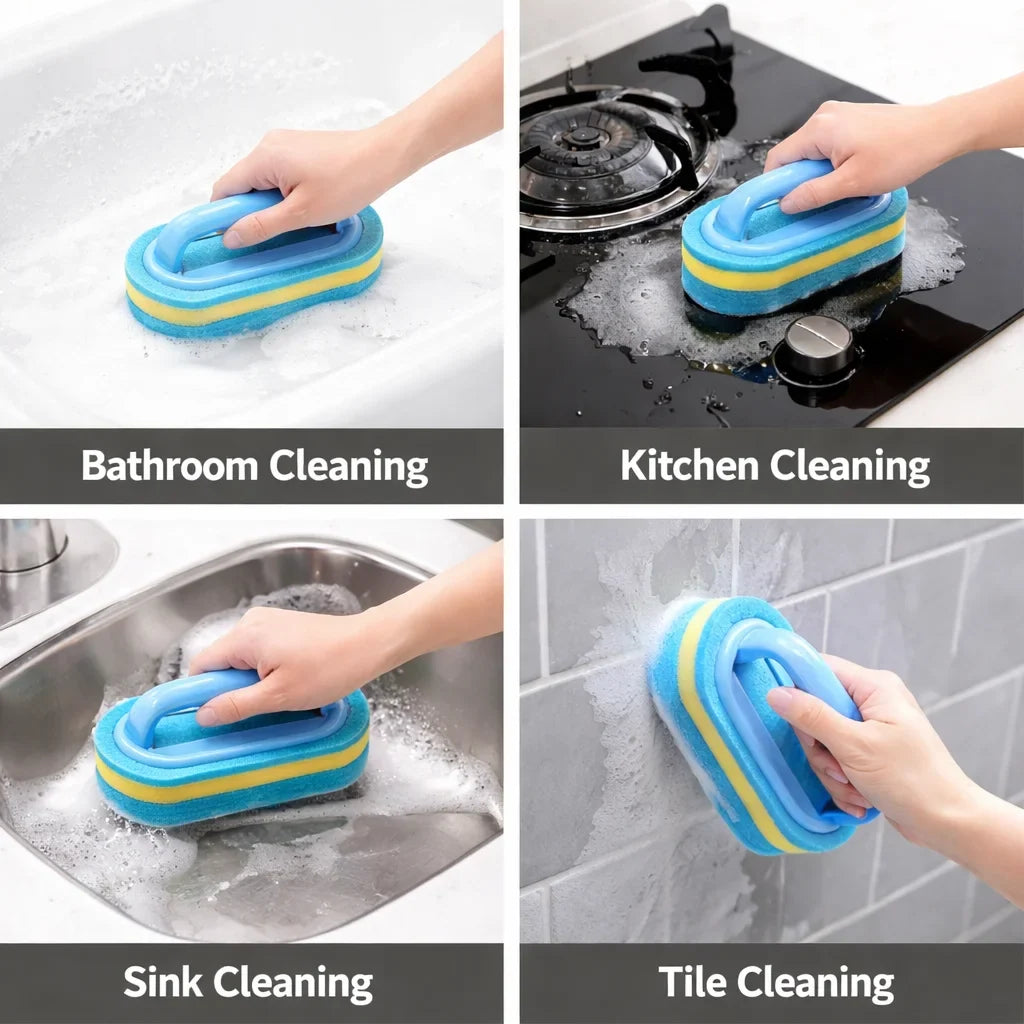 Cleaning Brush with Handle (3 Pcs)
