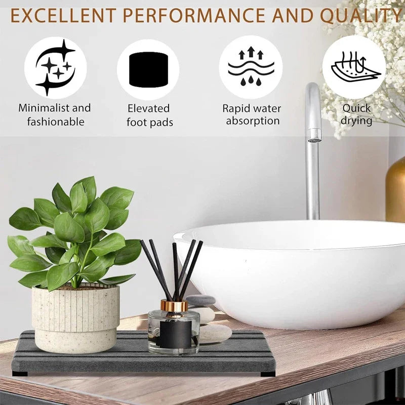 Diatomite Stone Sink Tray (3 Pcs)