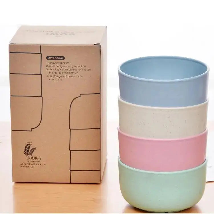 Wheat Straw Bowls (4 Pcs)