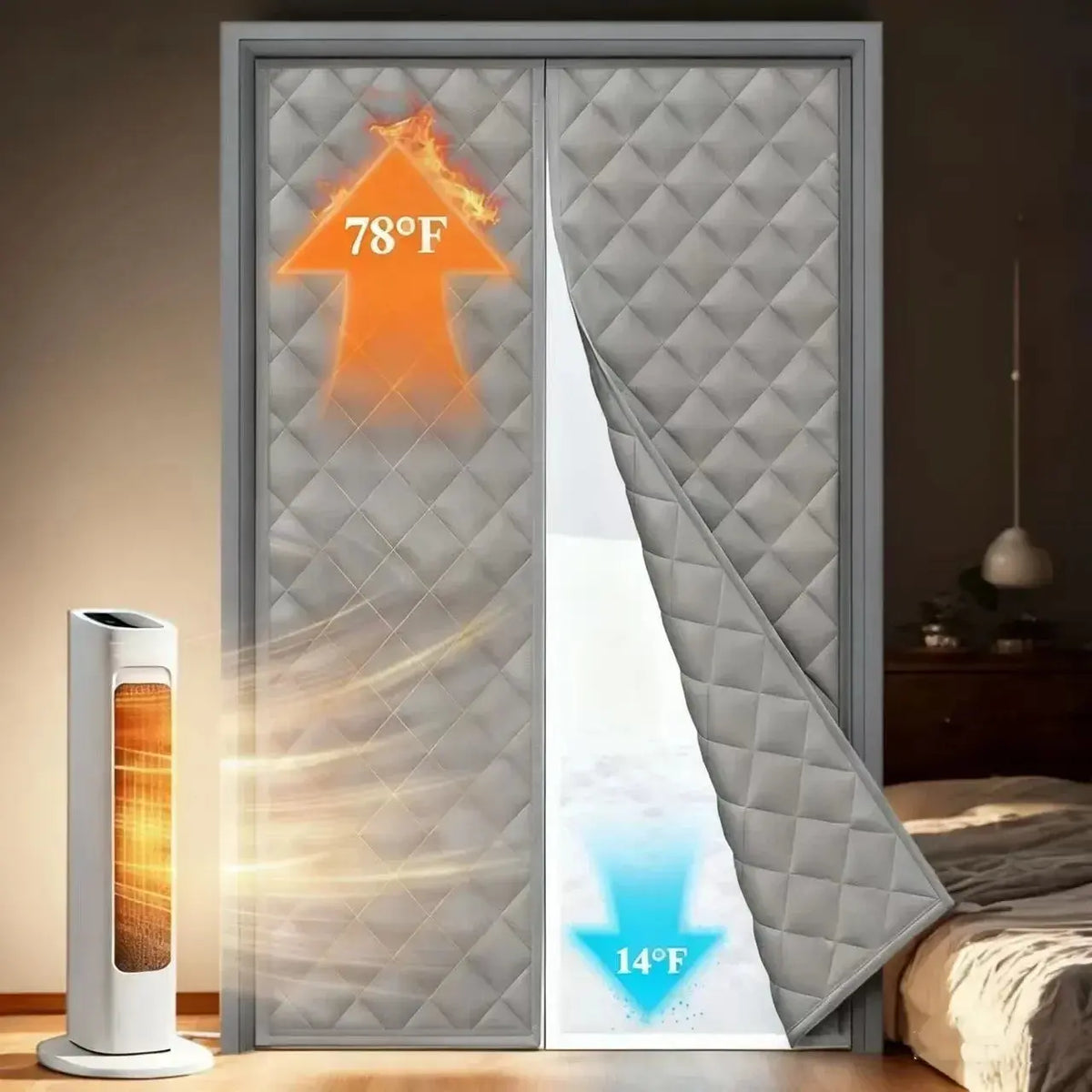 Magnetic Cotton Door Curtain