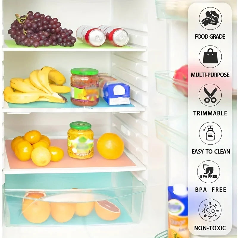 Fridge Liner Mats (4 Pcs)