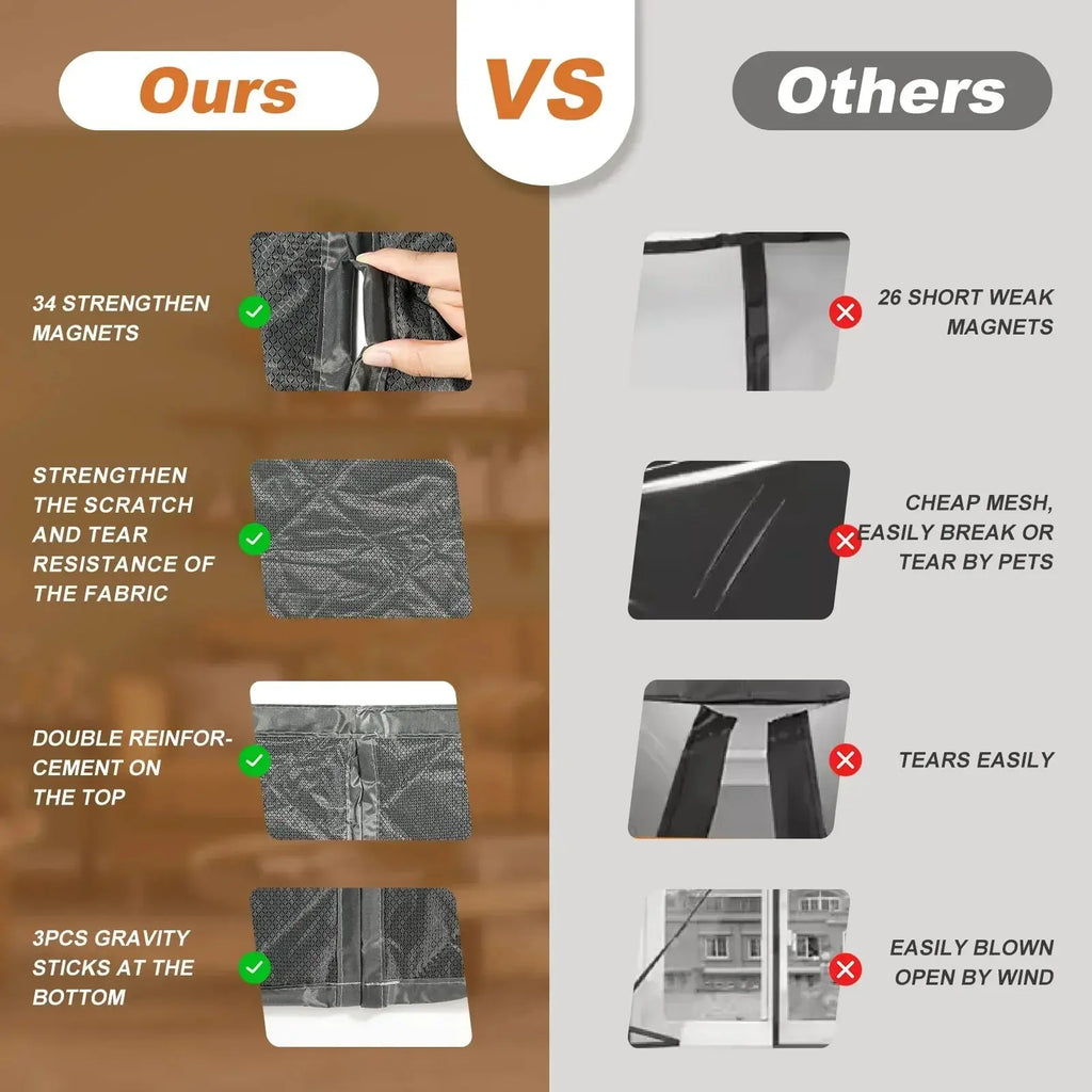 Magnetic Cotton Door Curtain