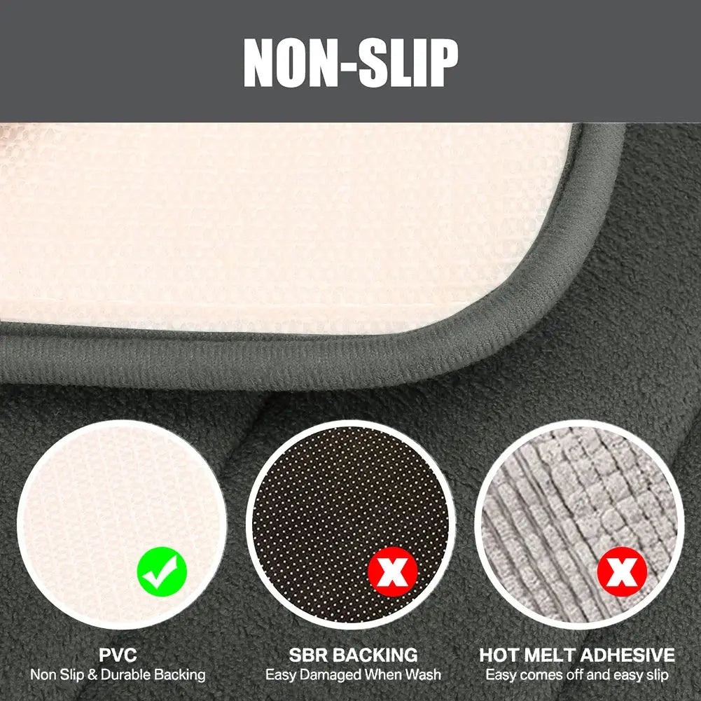 Memory Foam Bathroom Rug Set