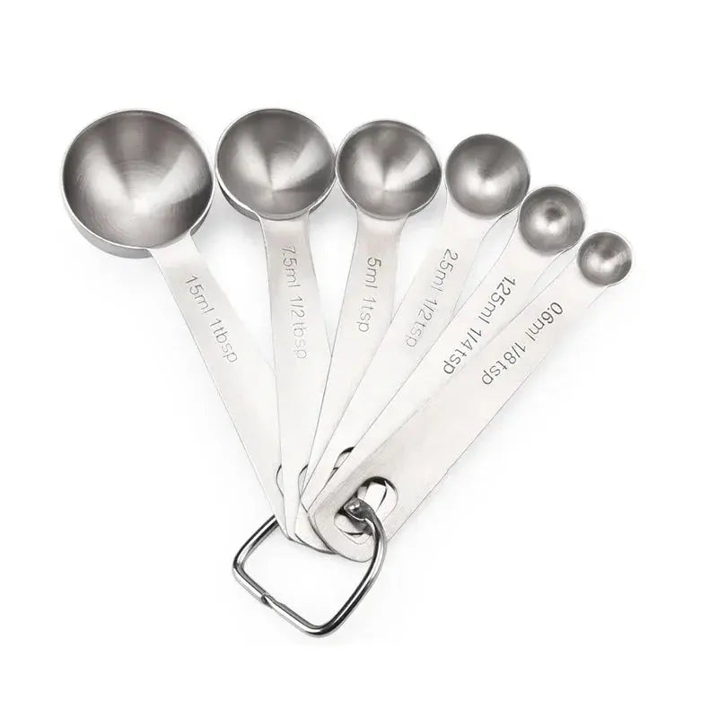 Stainless Steel Measuring Spoons (6 Pcs)