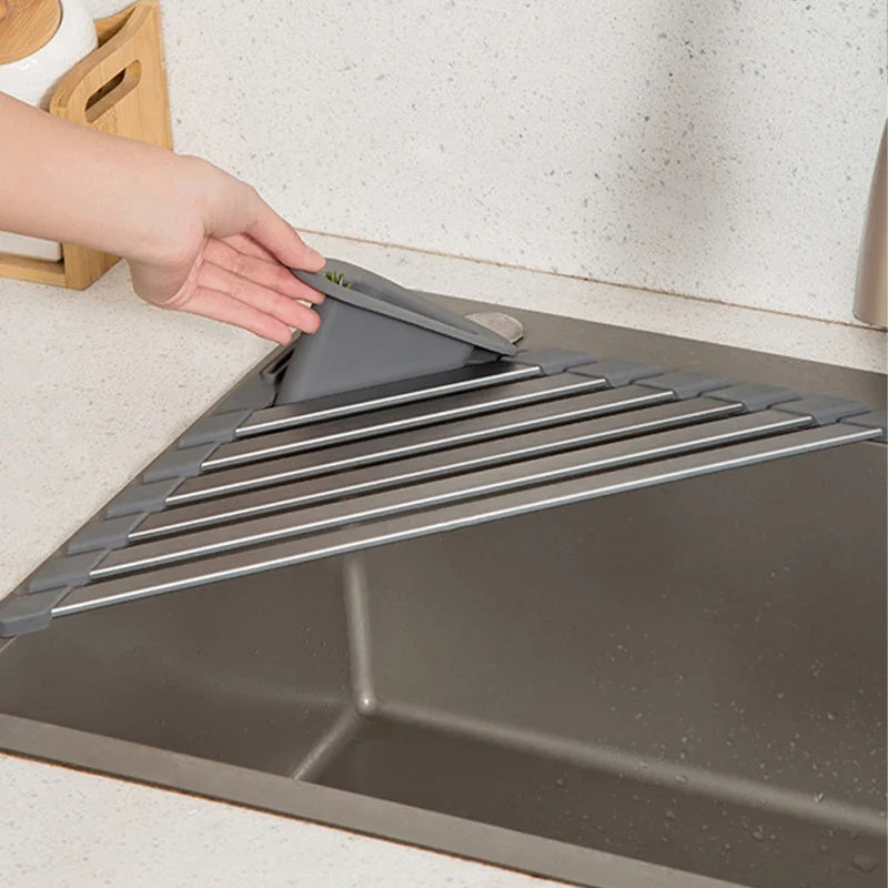 Triangular Sink Drain Rack