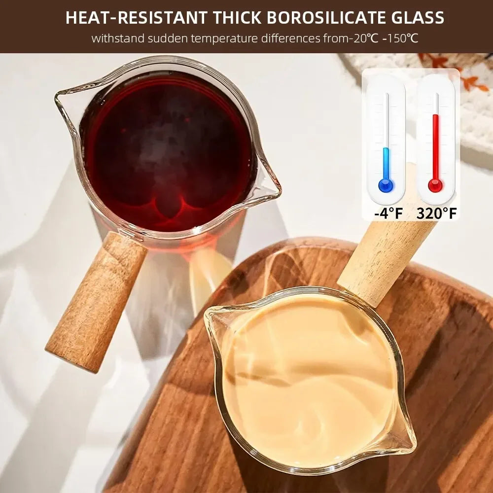 Wooden Handle Measuring Cup