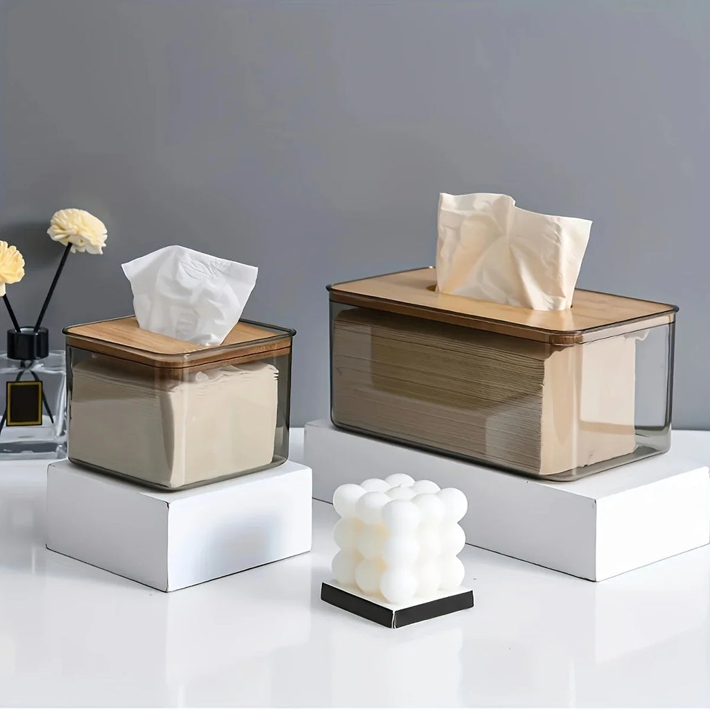 Bamboo Tissue Holder
