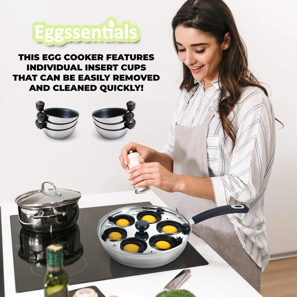 Stainless Steel Egg Poacher Pan
