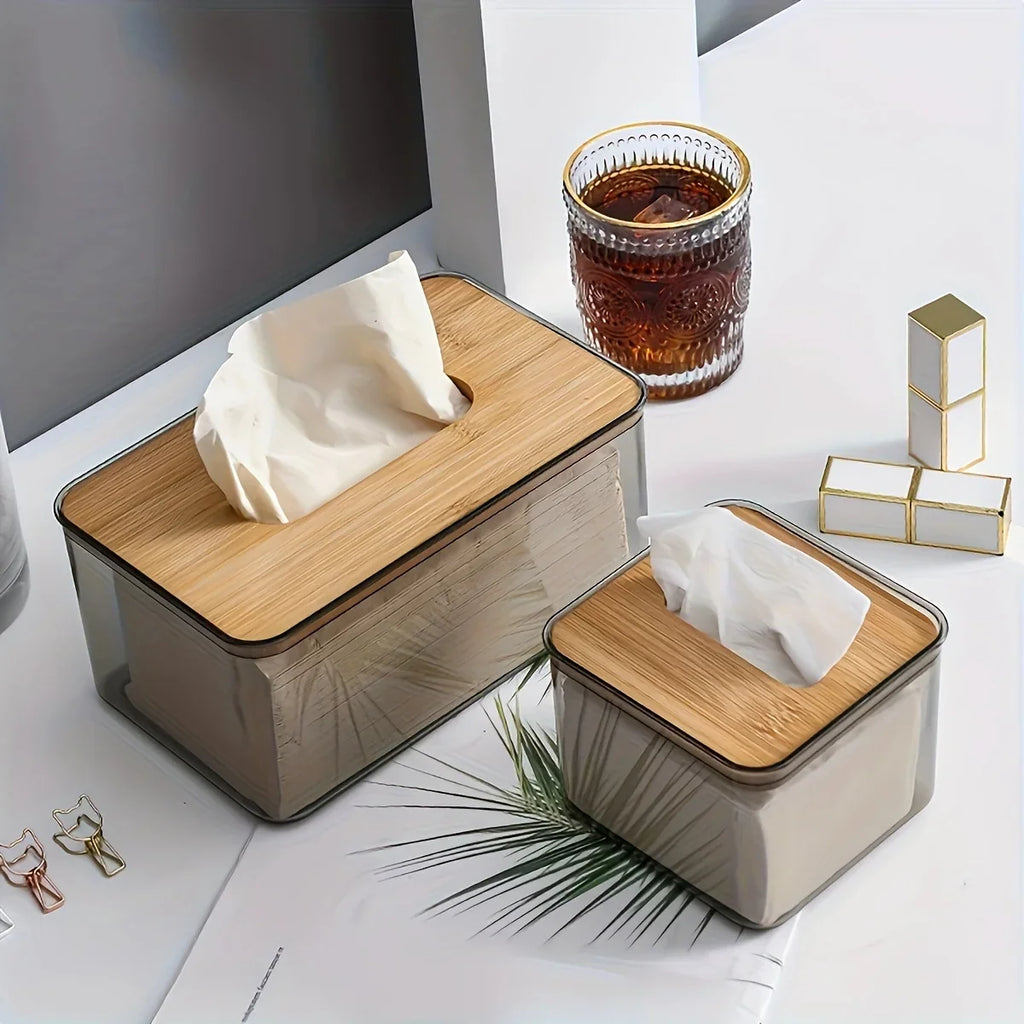 Bamboo Tissue Holder