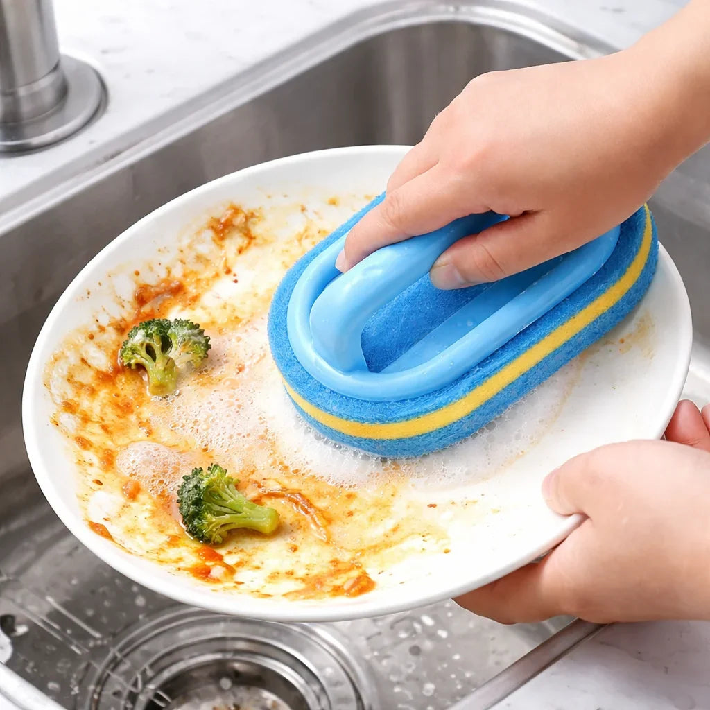 Cleaning Brush with Handle (3 Pcs)
