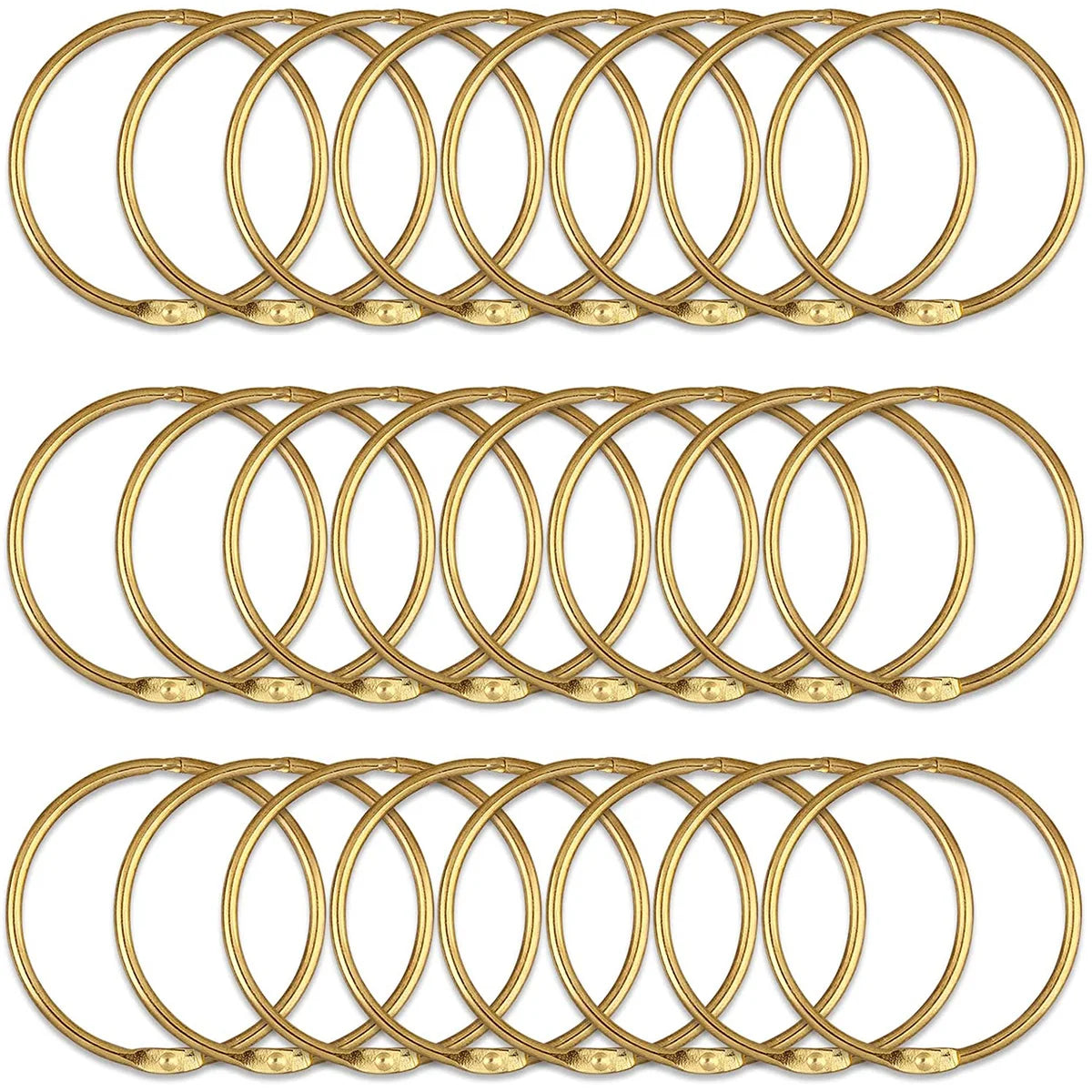 Metal Curtain O Rings (24 Pcs)