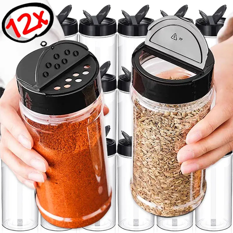 Plastic Spice Jar Set (4 Pcs)