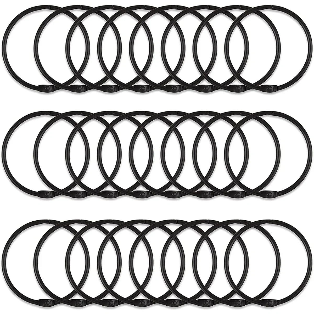 Metal Curtain O Rings (24 Pcs)