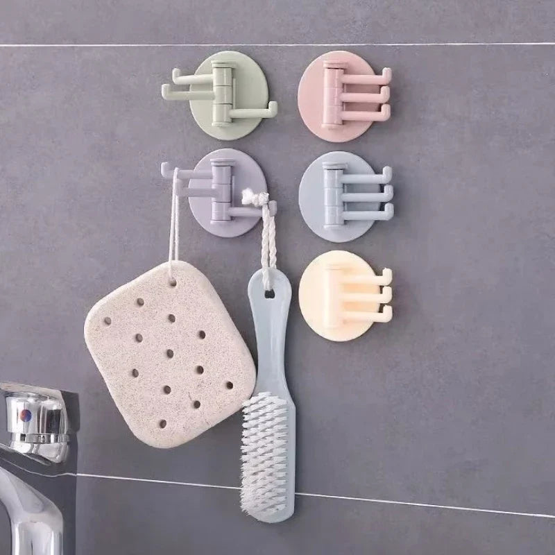 Rotating Adhesive Hooks (3 Pcs)