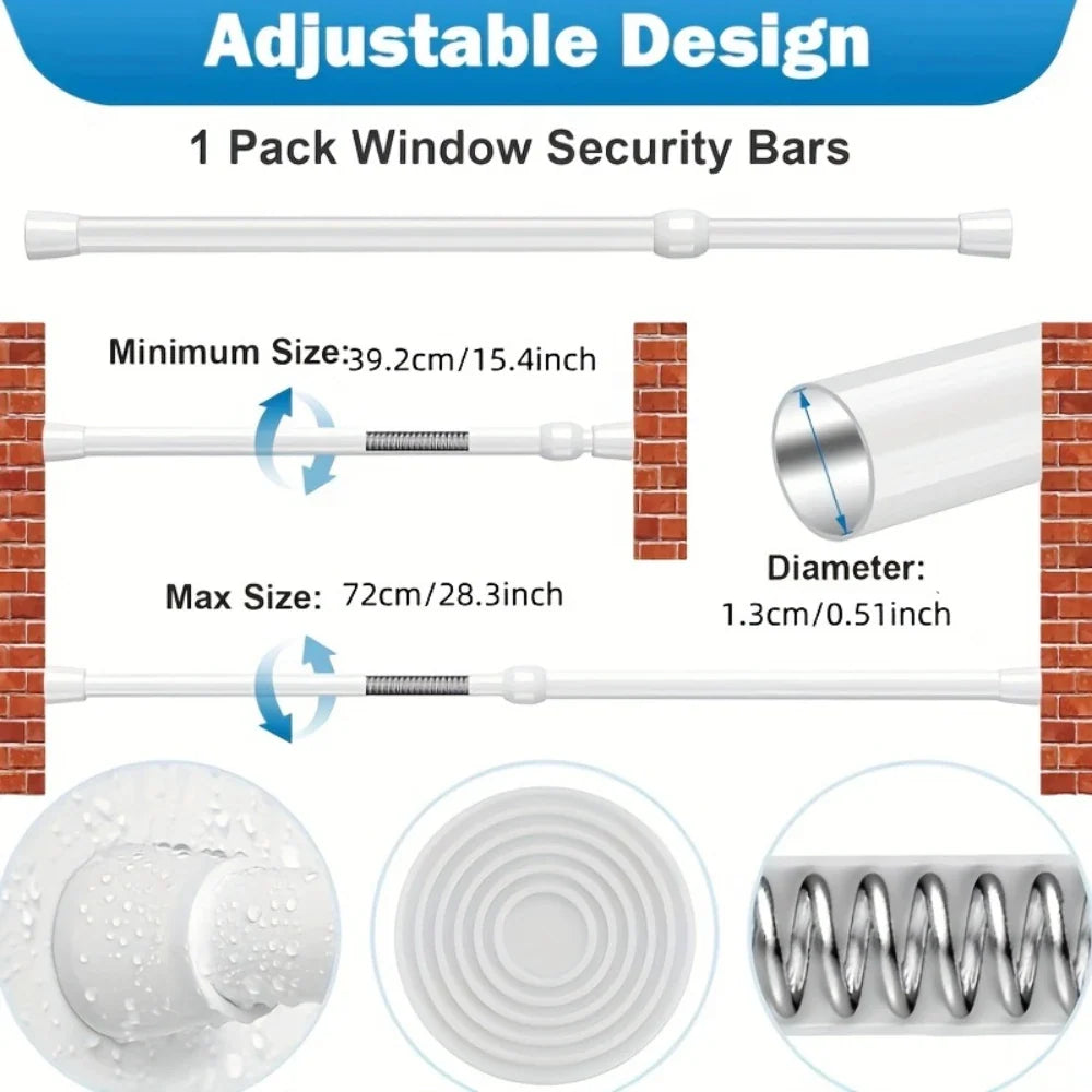 Adjustable Window Security Bar