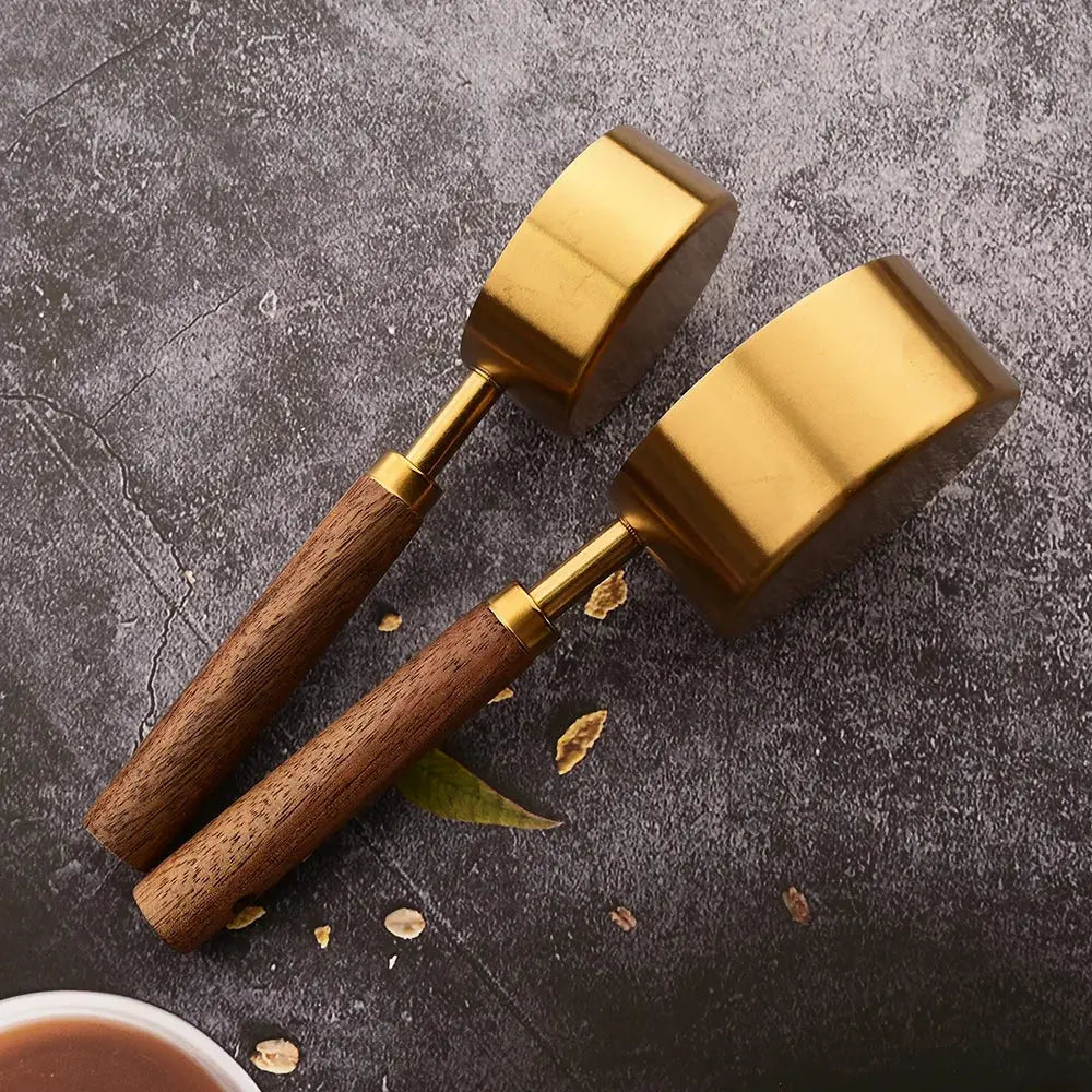 Gold Measuring Cups and Spoons Set