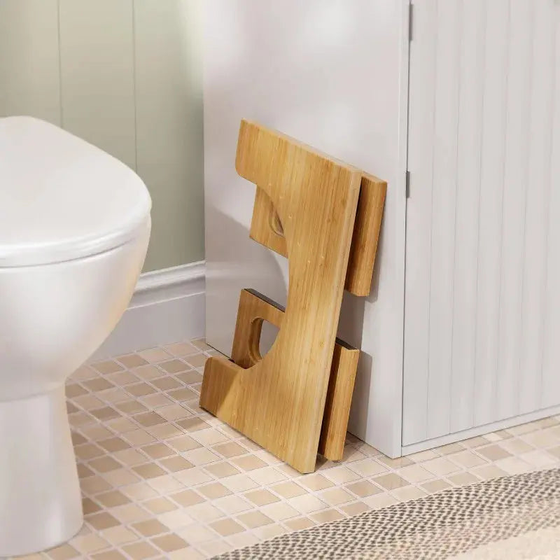 Bamboo Foldable Toilet Stool