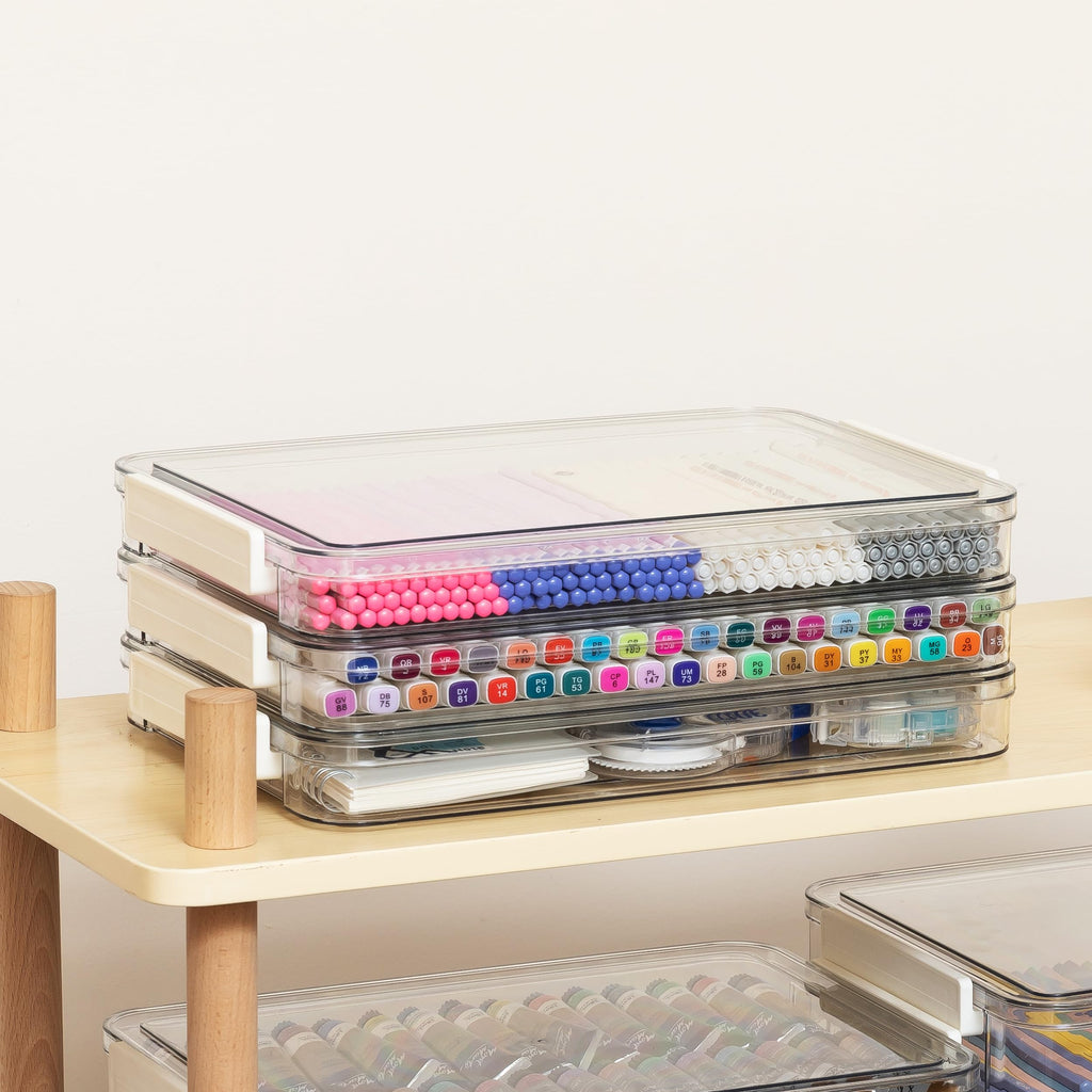 Clear Paper Organizer Box Set (3 Pcs)