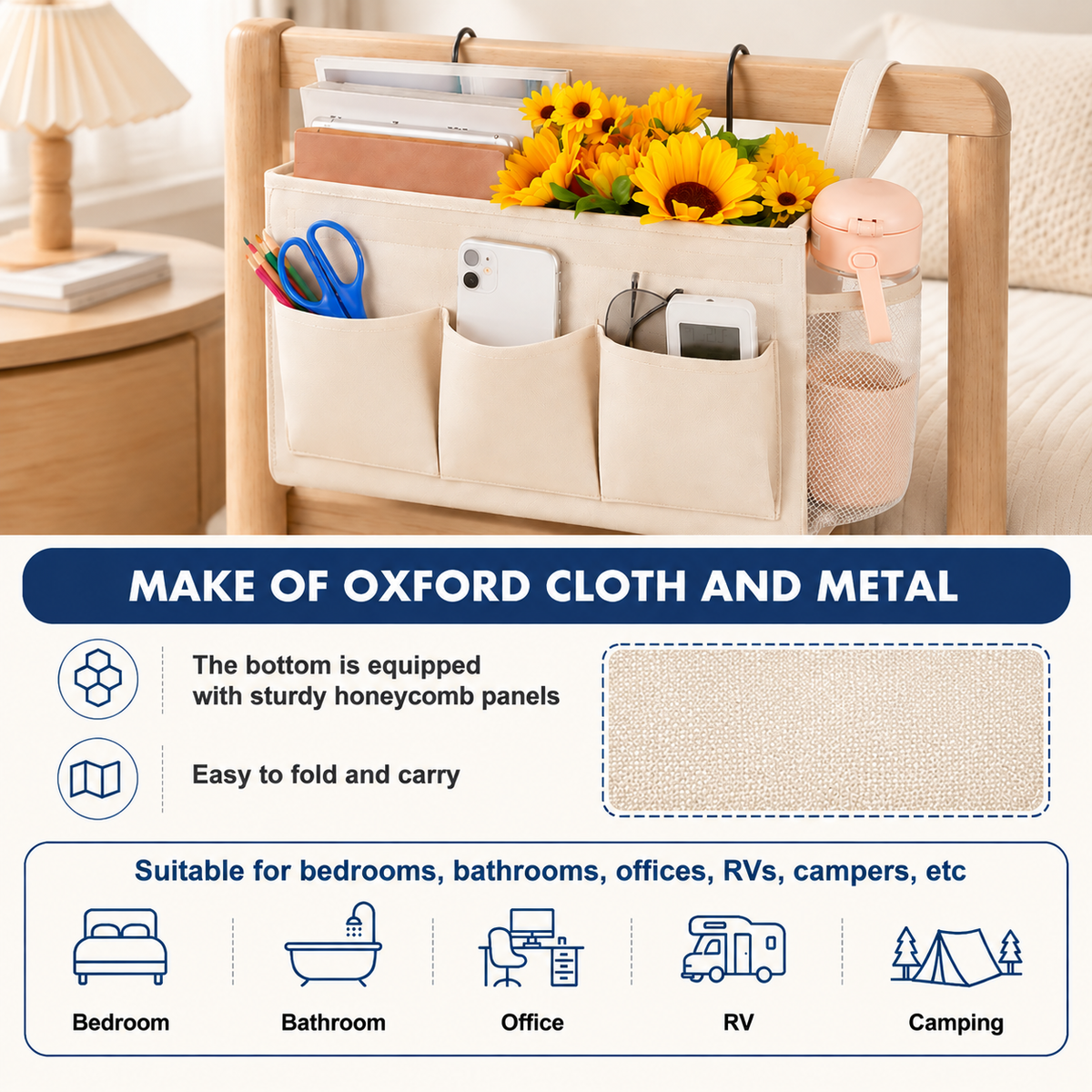 Bedside Caddy Organizer