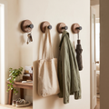 Walnut Self Adhesive Hook in use