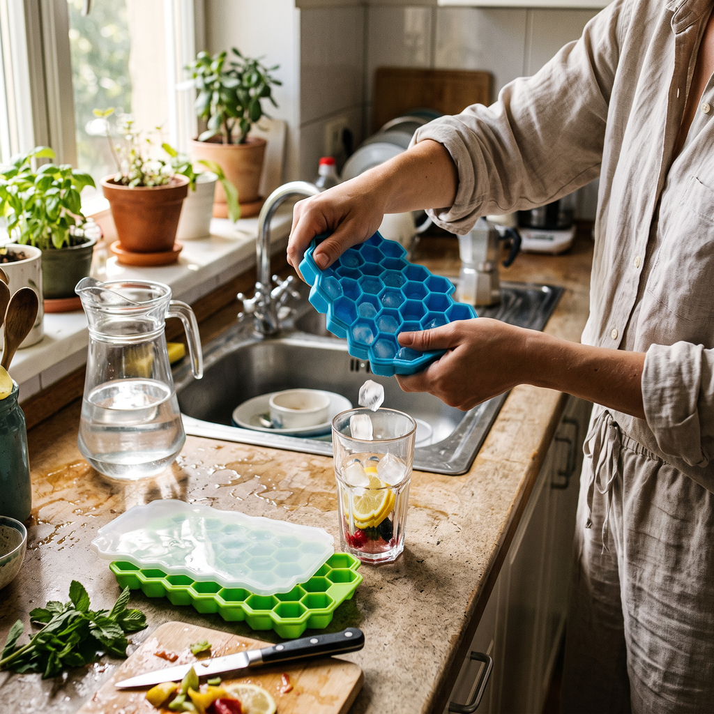 37-Cavity Ice Tray in use