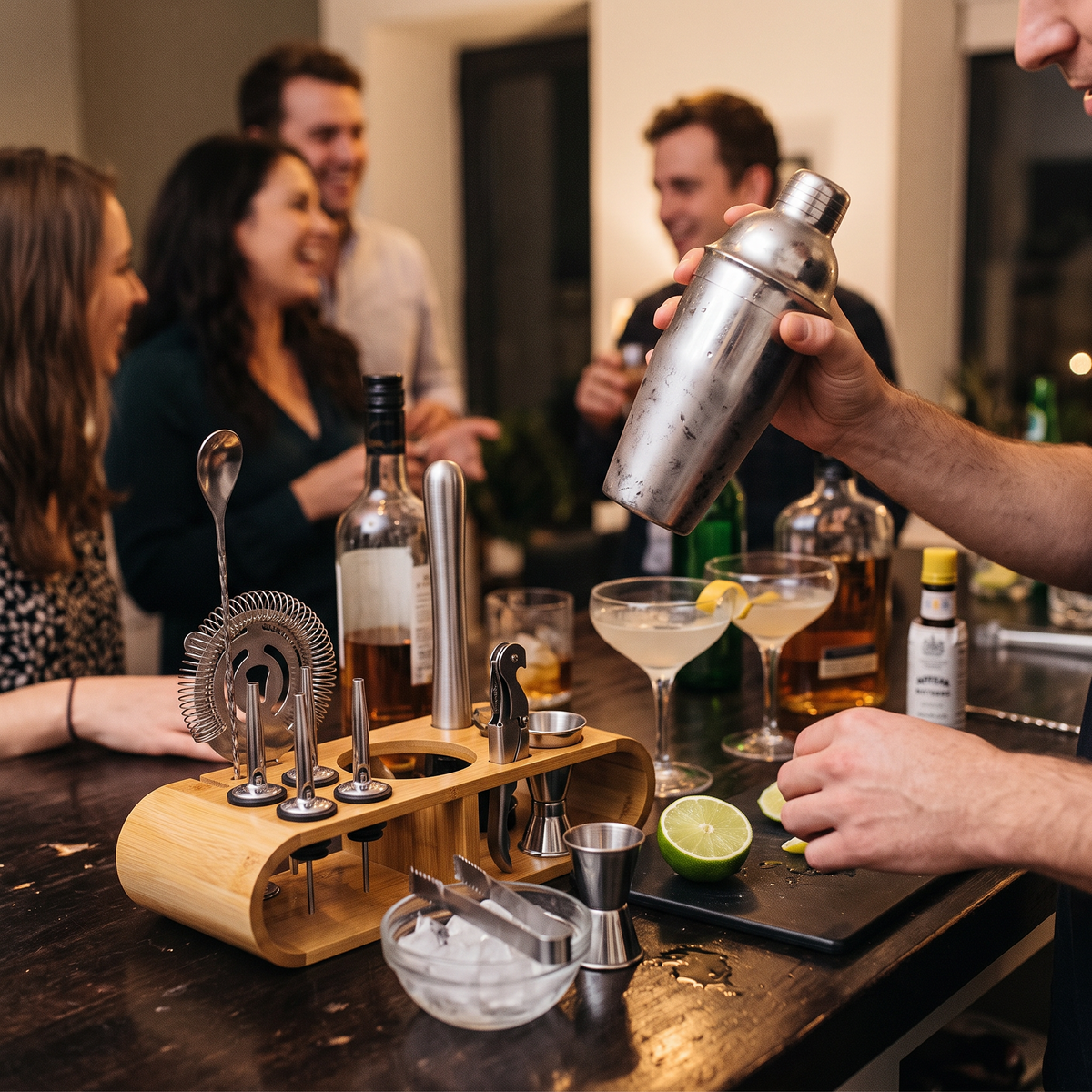 10-Piece Bartender Kit in use