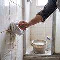 Heavy Duty Scrub Brush in use