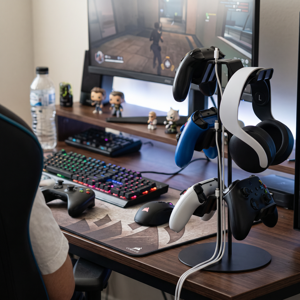 Gamepad Display Stand in use