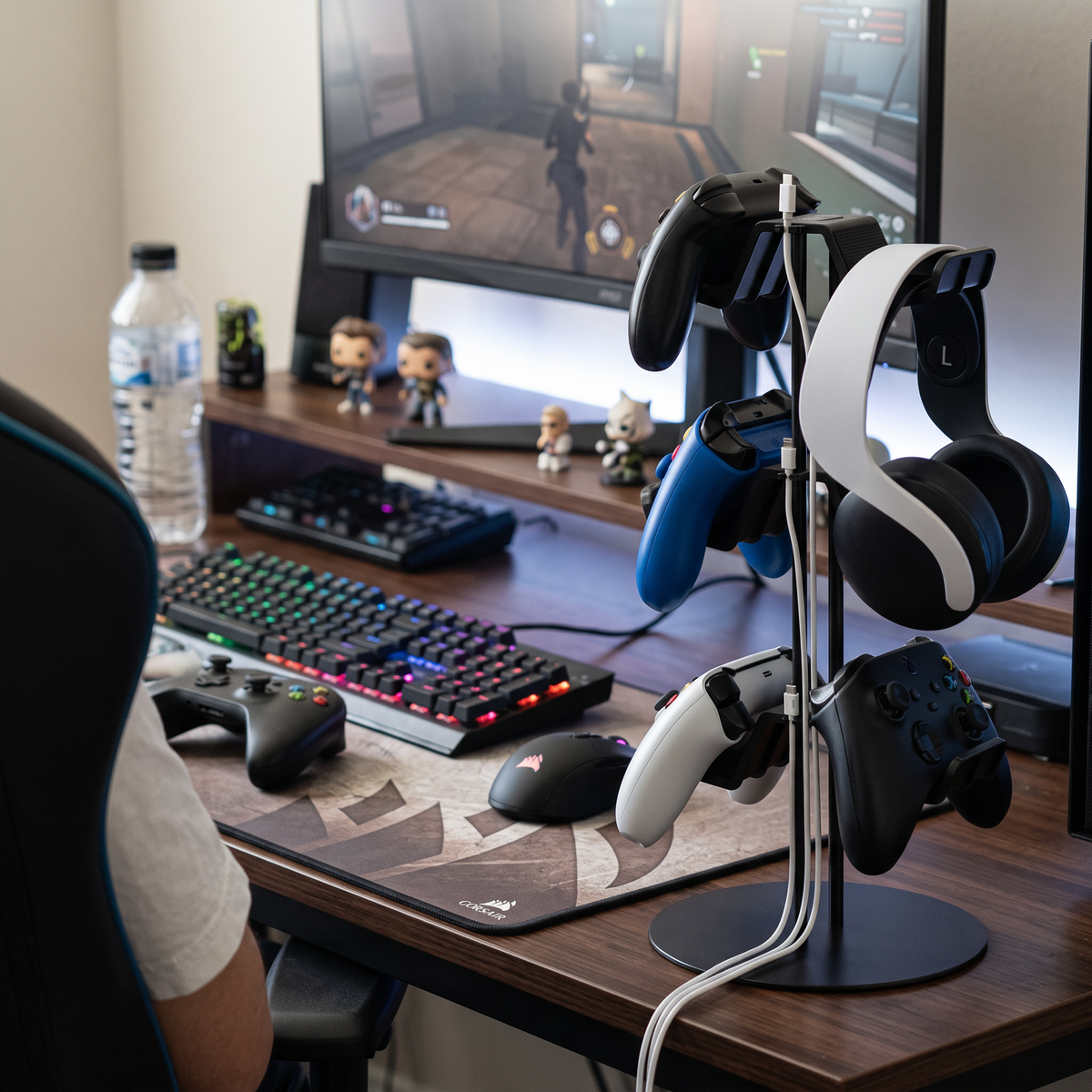 Gamepad Display Stand in use