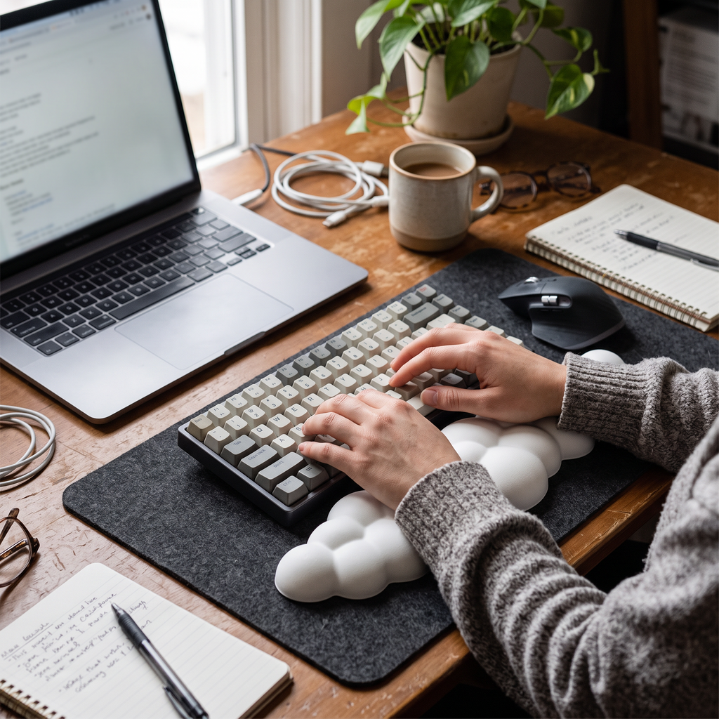 Cloud Wrist Pad in use