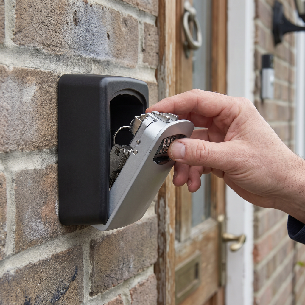 Combination Key Safe in use