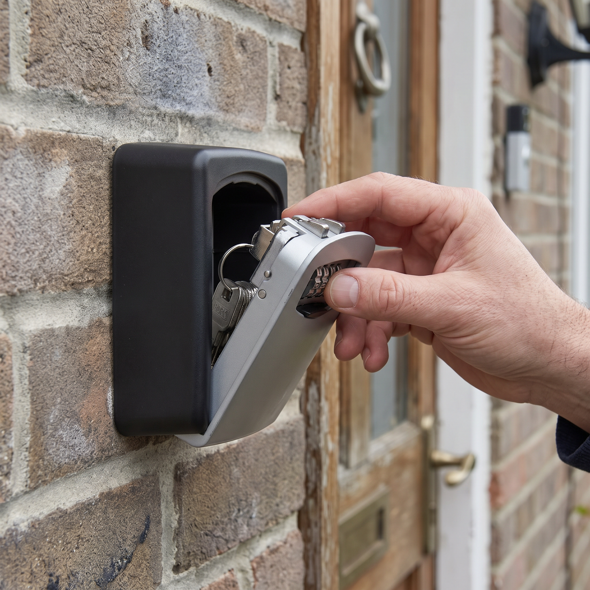 Combination Key Safe in use