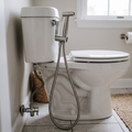 Stainless Bidet Sprayer Set in use