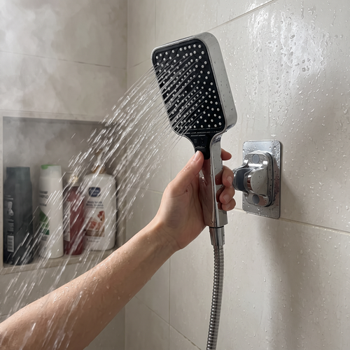7-Mode Shower Head in use