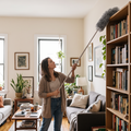 Extendable Dust Brush in use