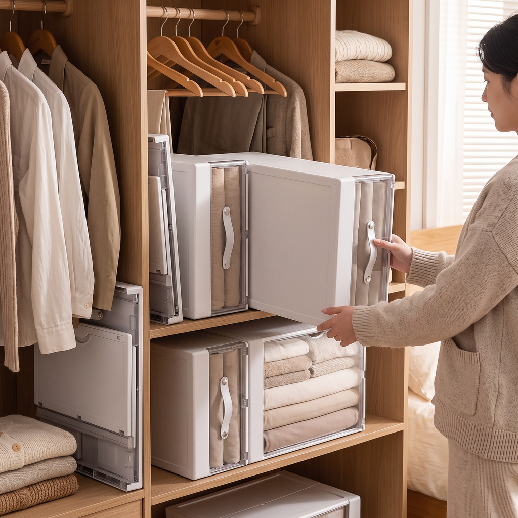 Linen Storage Box in use