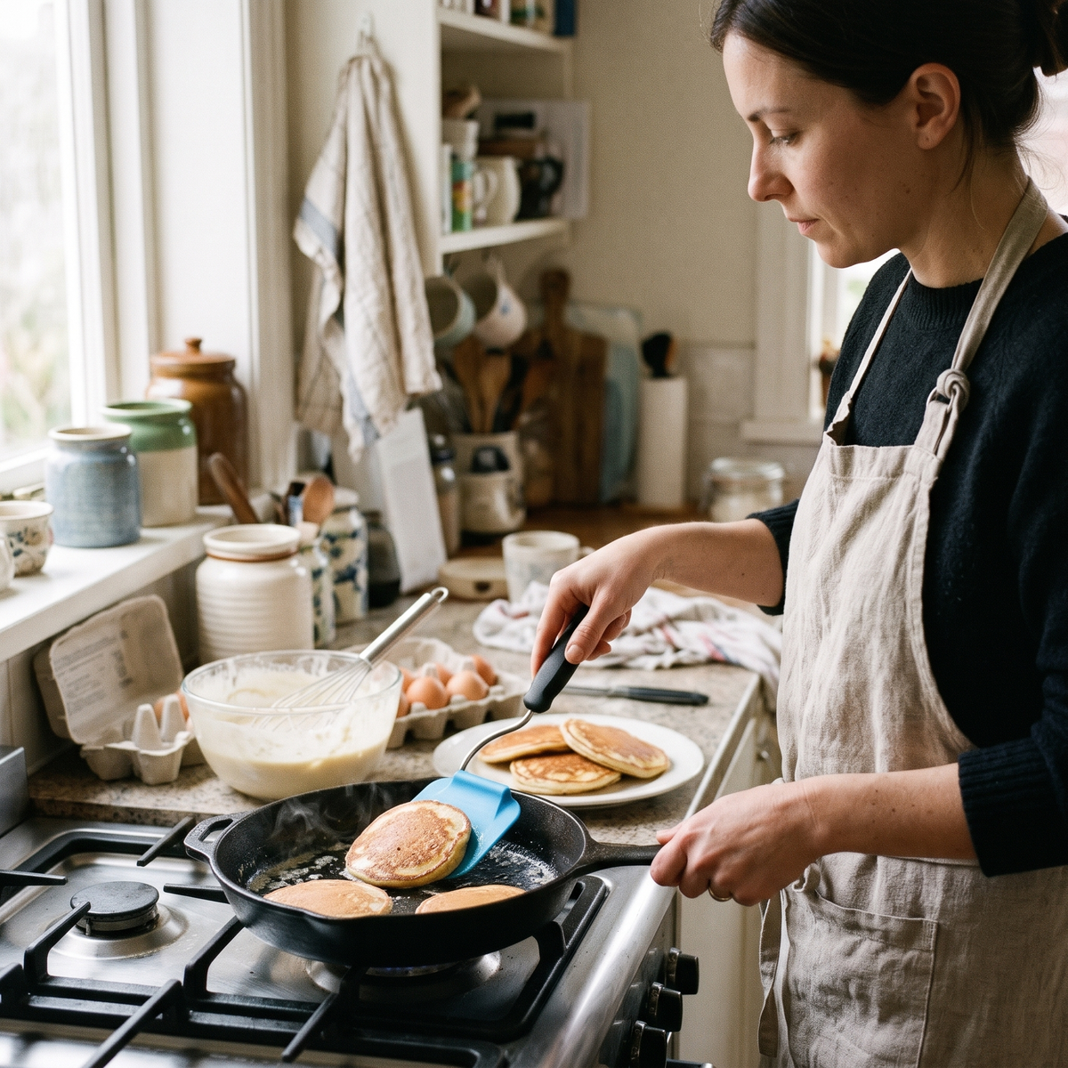 Adjustable Angle Spatula in use