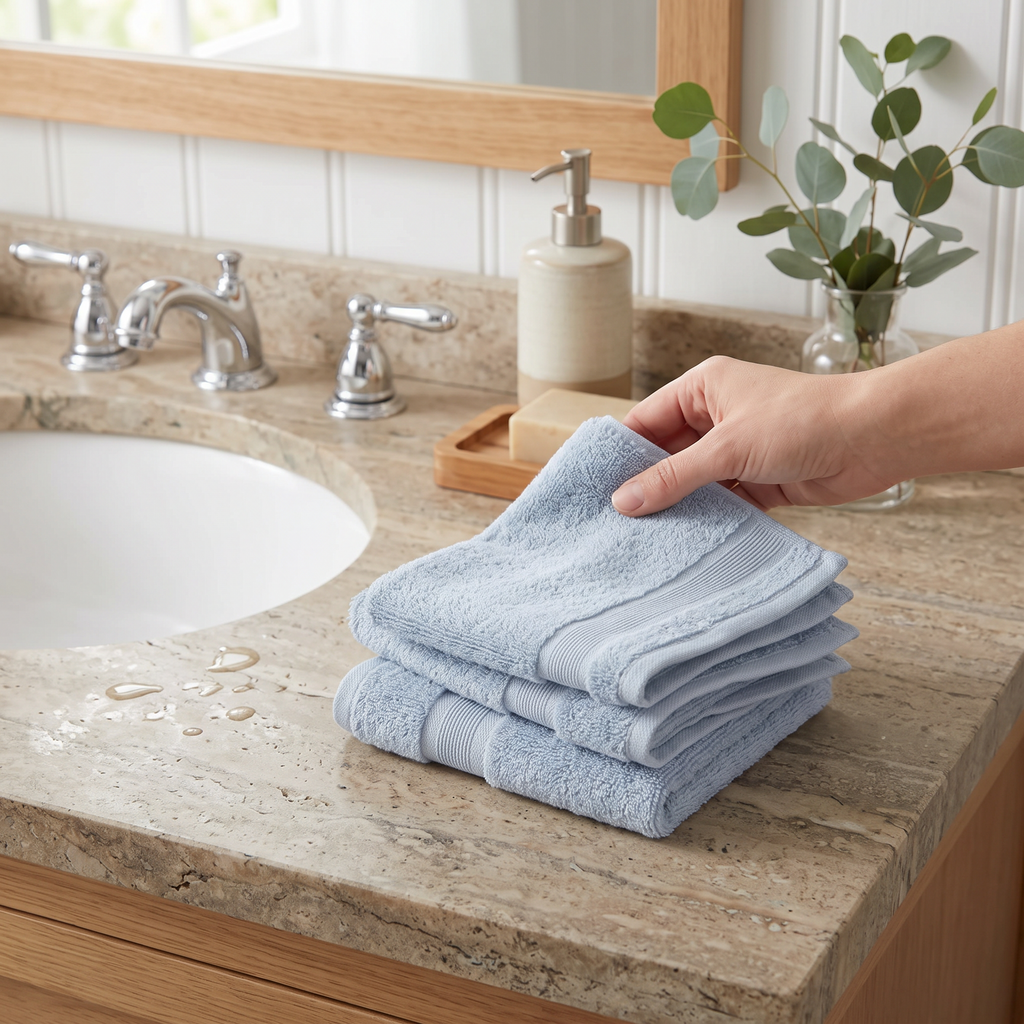 Classic Washcloth in use