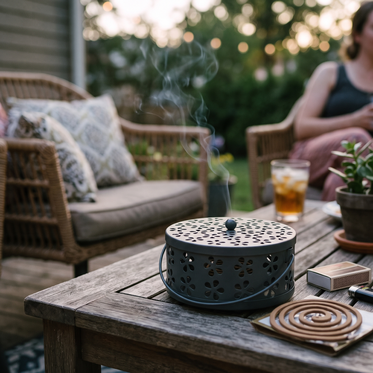 Mosquito Coil Holder lifestyle